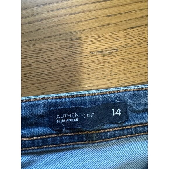 J Jill Jeans Size 12 Authentic Fit Blue Slim Ankle Denim Stretch Preppy Modern - Picture 10 of 16